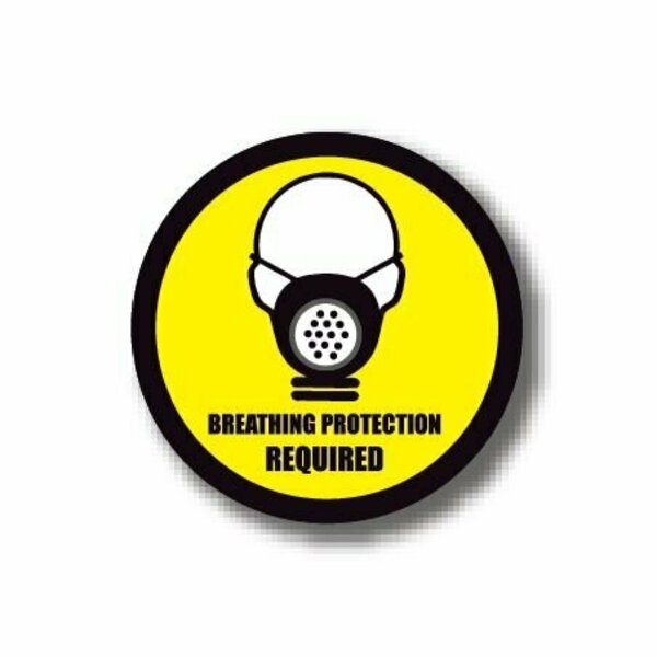 Ergomat 30in CIRCLE SIGNS - Breathing Protection Required DSV-SIGN 900 #0137 -UEN